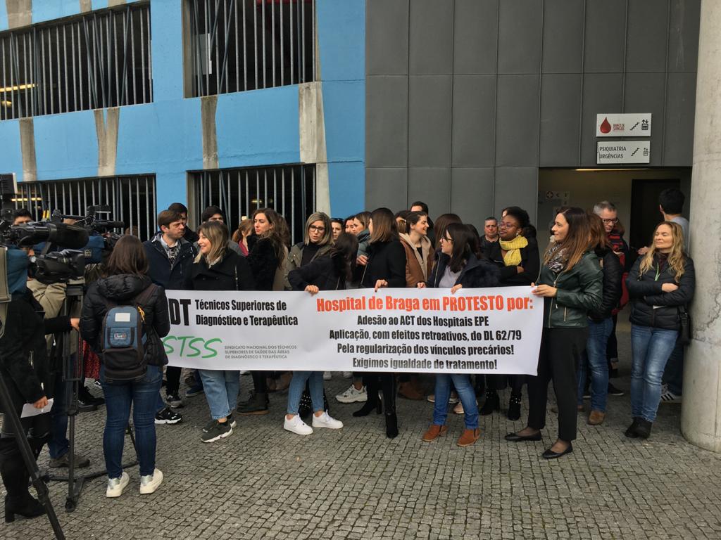 HOSPITAL DE BRAGA: GREVE DOS TSDT COM ADESÃO DE 100%